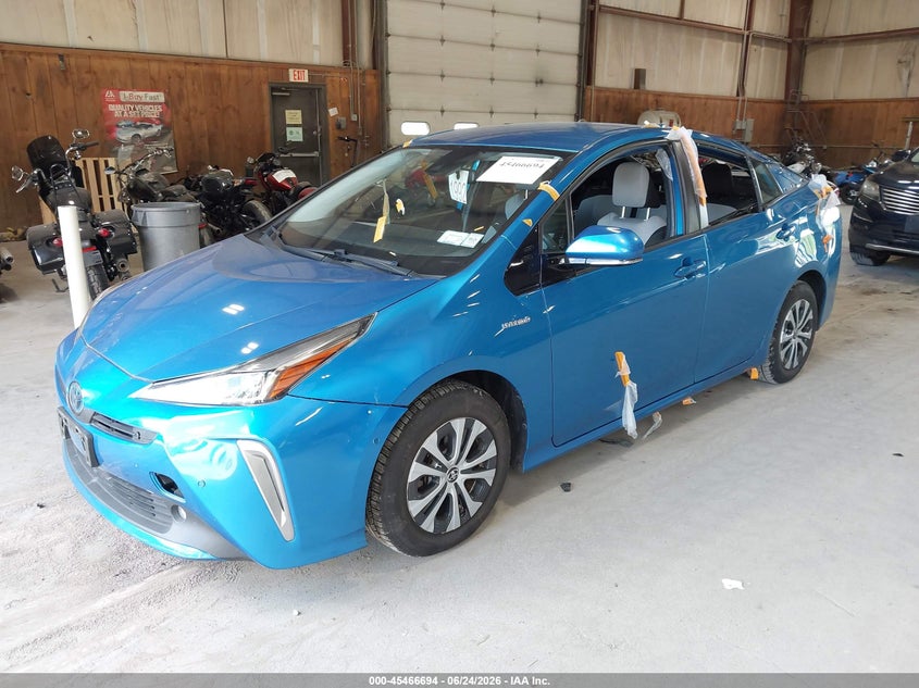2019 Toyota Prius VIN JTDL9RFU8K3009712 IAAI salvage auction — STORM DAMAGE, Salvage Title, sold $3,750 on 2026-07-22 (photo 2)