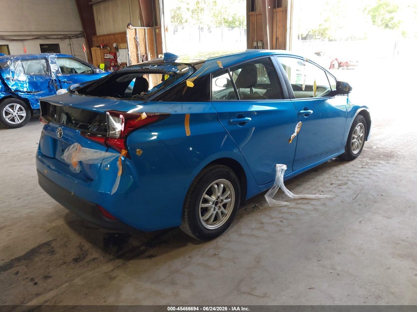 2019 Toyota Prius VIN JTDL9RFU8K3009712 IAAI salvage auction — STORM DAMAGE, Salvage Title, sold $3,750 on 2026-07-22 (photo 4)