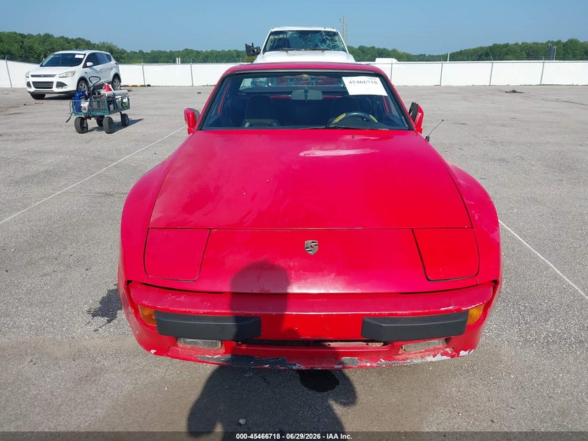 1984 Porsche 944 VIN WP0AA0940EN460342 IAAI salvage auction — NORMAL WEAR, Clear (Indiana), sold $5,625 on 2026-07-09 (photo 6)