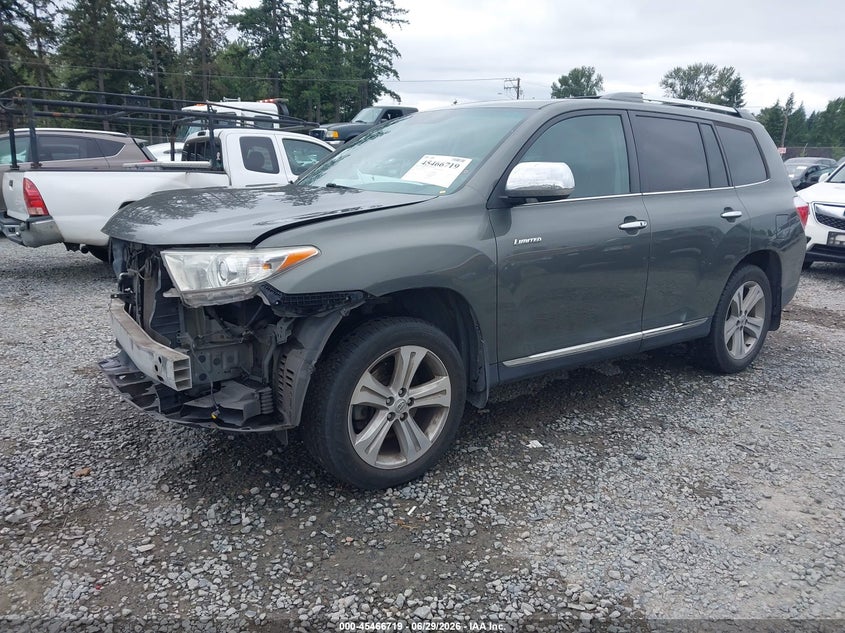 2012 Toyota Highlander VIN 5TDDK3EH9CS172041 IAAI salvage auction — FRONT END, Bill Of Sale (Washington), sold $3,100 on 2026-07-15 (photo 2)