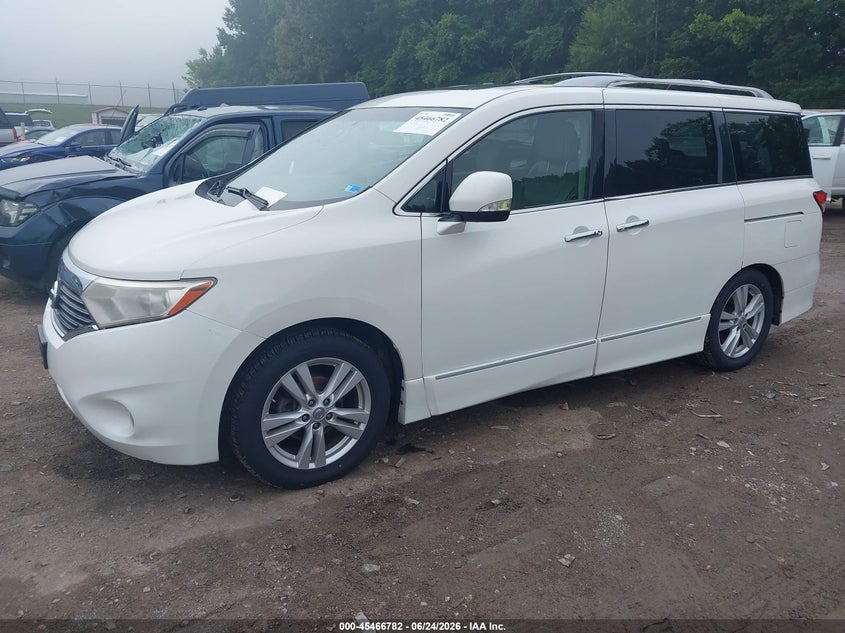 2011 Nissan Quest VIN JN8AE2KP9B9002019 IAAI salvage auction — NORMAL WEAR, Clear (Virginia), sold $25 on 2026-07-29 (photo 2)