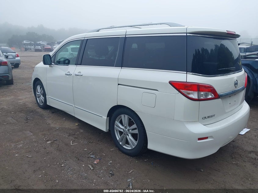 2011 Nissan Quest VIN JN8AE2KP9B9002019 IAAI salvage auction — NORMAL WEAR, Clear (Virginia), sold $25 on 2026-07-29 (photo 3)