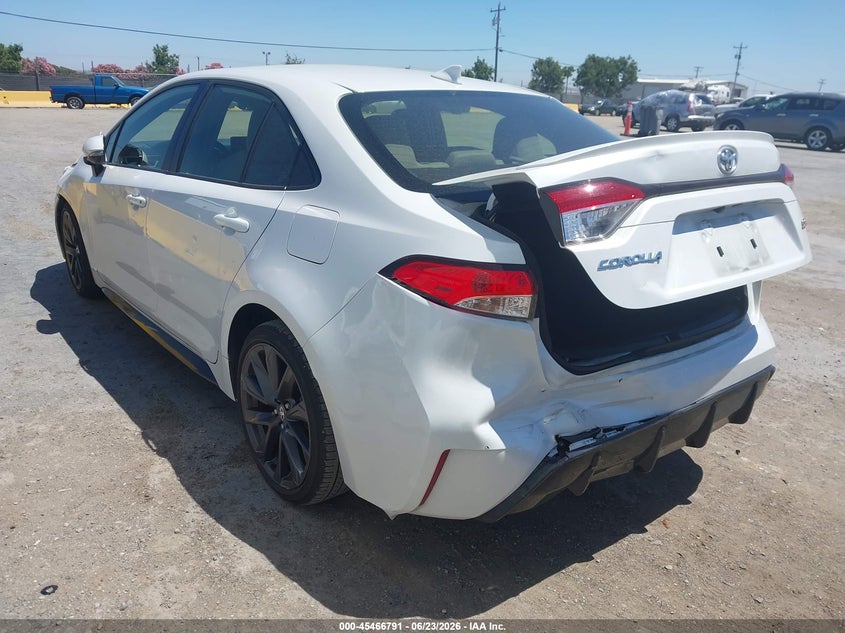 2023 Toyota Corolla VIN JTDS4MCE5P3517766 IAAI salvage auction — FRONT & REAR, Salvage (California), sold $7,200 on 2026-07-16 (photo 3)