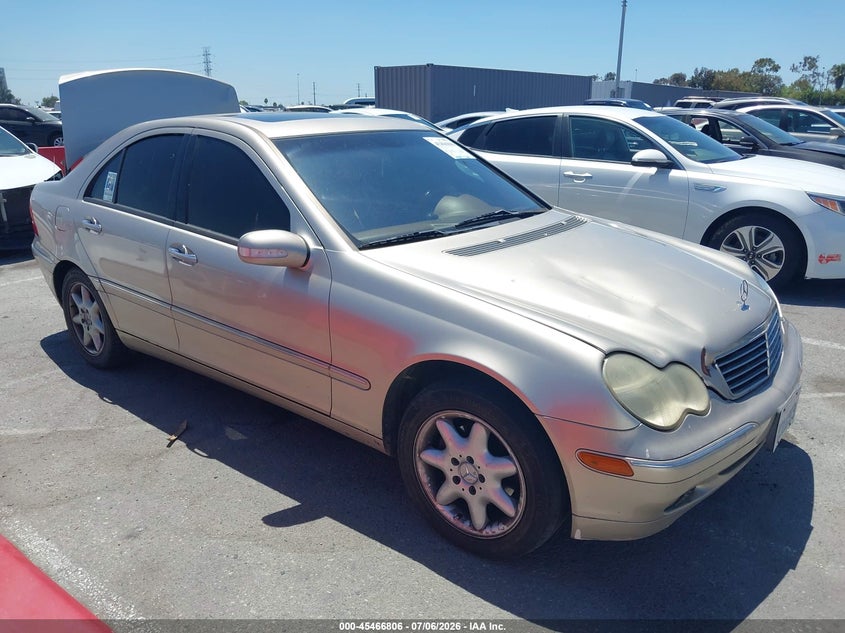2002 Mercedes-benz C class VIN WDBRF61J12F283751 IAAI salvage auction — LEFT REAR, Salvage (California), sold $400 on 2026-07-16 (photo 1)
