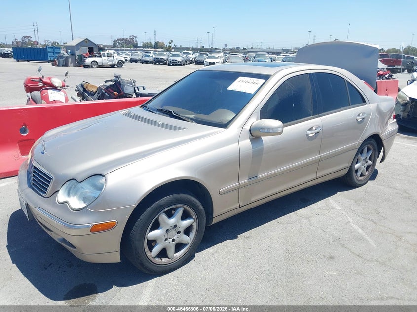 2002 Mercedes-benz C class VIN WDBRF61J12F283751 IAAI salvage auction — LEFT REAR, Salvage (California), sold $400 on 2026-07-16 (photo 2)