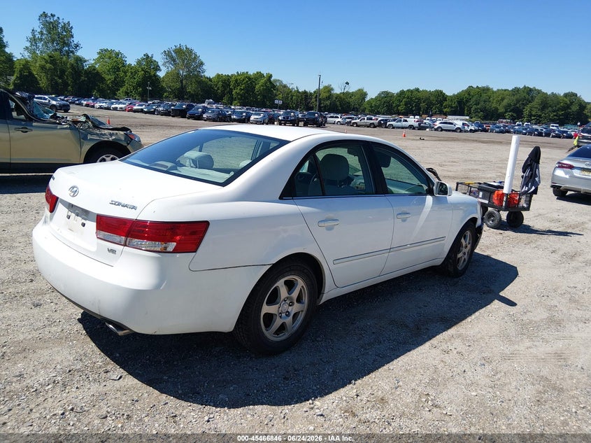 2006 Hyundai Sonata VIN 5NPEU46F16H080353 IAAI salvage auction — FRONT END, Salvage (Idaho), sold $400 on 2026-07-14 (photo 4)