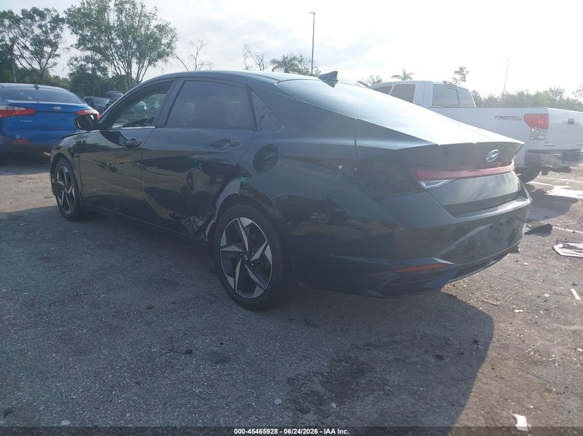 2022 Hyundai Elantra VIN 5NPLN4AG1NH058825 IAAI salvage auction — LEFT SIDE, Rebuildable (Florida), sold $5,350 on 2026-07-13 (photo 3)