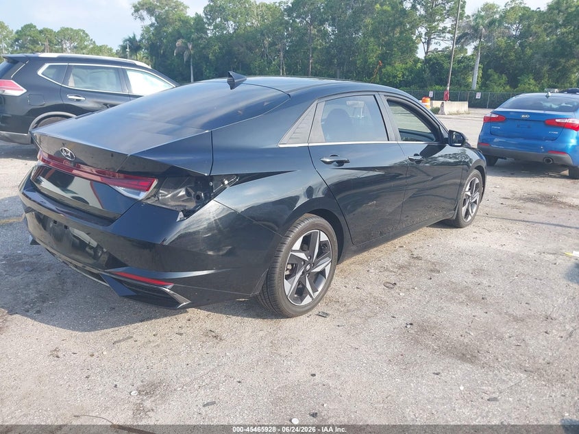 2022 Hyundai Elantra VIN 5NPLN4AG1NH058825 IAAI salvage auction — LEFT SIDE, Rebuildable (Florida), sold $5,350 on 2026-07-13 (photo 4)