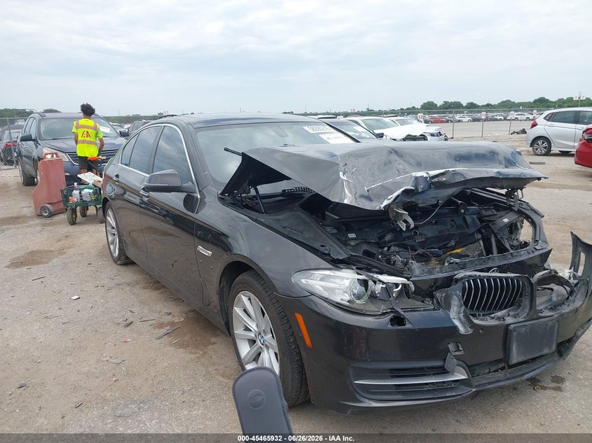 2014 BMW 5er VIN WBA5B1C53ED483655 IAAI salvage auction — FRONT END, Salvage Title, sold $500 on 2026-08-19 (photo 1)