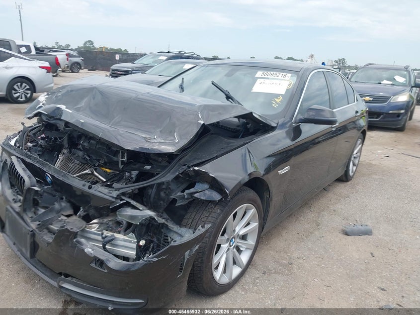 2014 BMW 5er VIN WBA5B1C53ED483655 IAAI salvage auction — FRONT END, Salvage Title, sold $500 on 2026-08-19 (photo 2)