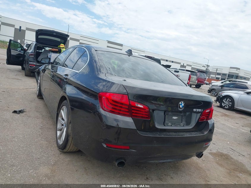 2014 BMW 5er VIN WBA5B1C53ED483655 IAAI salvage auction — FRONT END, Salvage Title, sold $500 on 2026-08-19 (photo 3)