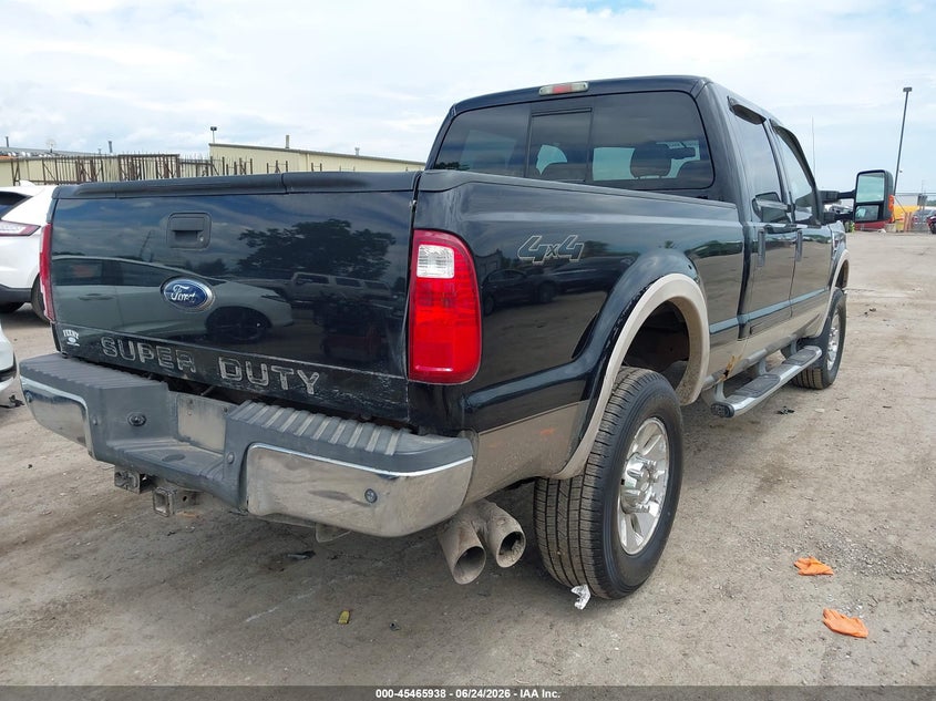 2008 Ford F-550 super duty VIN 1FTWW31R18EC10757 IAAI salvage auction — LEFT REAR, Clear (Michigan), sold $4,500 on 2026-07-09 (photo 4)