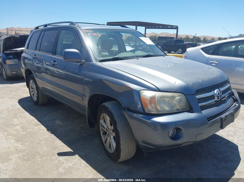 2006 Toyota Highlander hybrid VIN JTEEW21A960013583 IAAI salvage auction — NORMAL WEAR, Clear - Dealer Only (California), sold $925 on 2026-07-09 (photo 1)