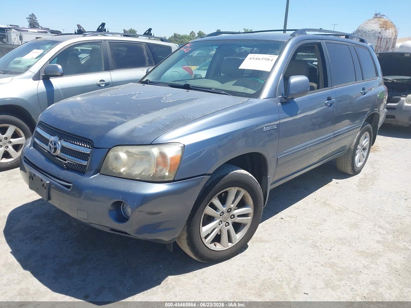2006 Toyota Highlander hybrid VIN JTEEW21A960013583 IAAI salvage auction — NORMAL WEAR, Clear - Dealer Only (California), sold $925 on 2026-07-09 (photo 2)