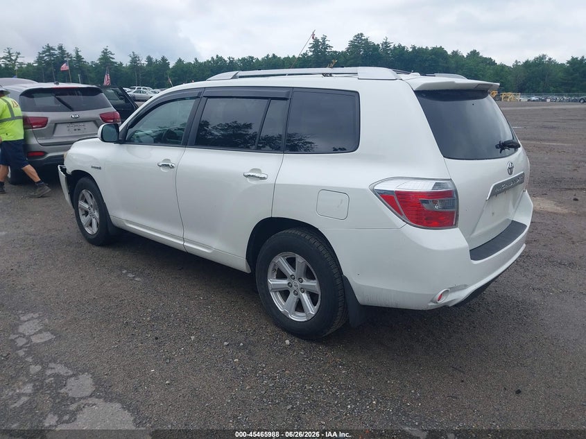 2009 Toyota Highlander hybrid VIN JTEEW44A092035407 IAAI salvage auction — FRONT END, Clear (Massachusetts), sold $1,150 on 2026-07-31 (photo 3)
