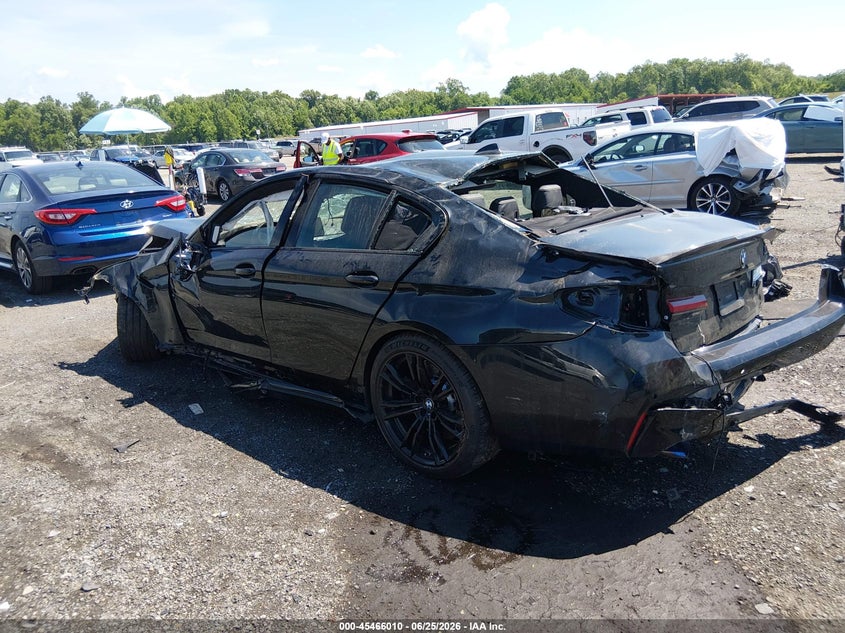2022 BMW M5 VIN WBS83CH09NCH61112 IAAI salvage auction — ALL OVER, Wait Title, sold $16,950 on 2026-08-24 (photo 3)