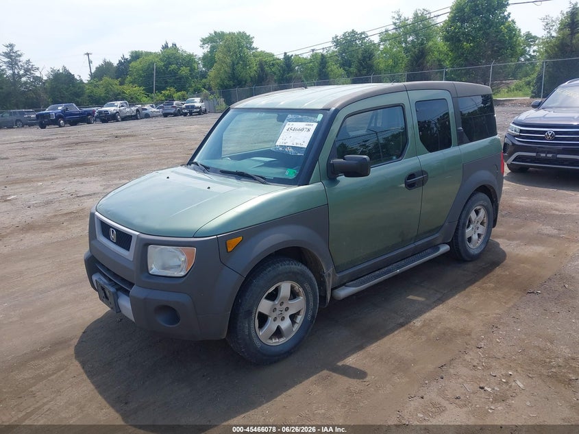 2003 Honda Element VIN 5J6YH28533L043493 IAAI salvage auction — UNKNOWN, Clear (Virginia), sold $1,150 on 2026-07-09 (photo 2)