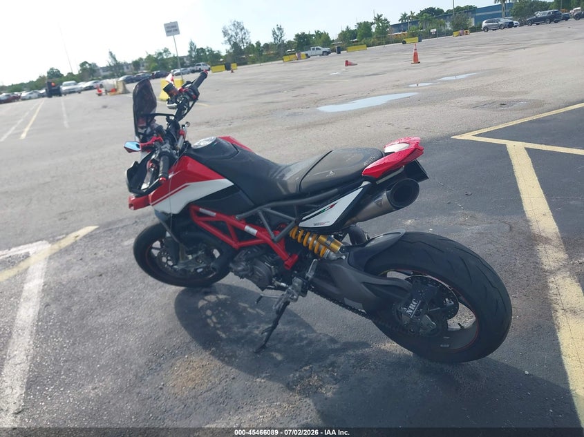 2020 Ducati Hypermotard VIN ZDMBAJDT1LB005737 IAAI salvage auction — RIGHT FRONT, Rebuildable (Florida), sold $5,400 on 2026-07-15 (photo 3)