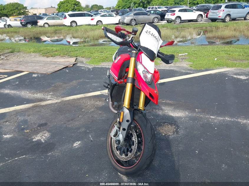 2020 Ducati Hypermotard VIN ZDMBAJDT1LB005737 IAAI salvage auction — RIGHT FRONT, Rebuildable (Florida), sold $5,400 on 2026-07-15 (photo 5)