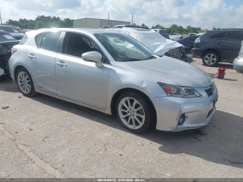 2013 Lexus Ct VIN JTHKD5BH6D2155268 IAAI salvage auction — ELECTRICAL, Salvage (Texas), sold $2,050 on 2026-07-15 (photo 1)