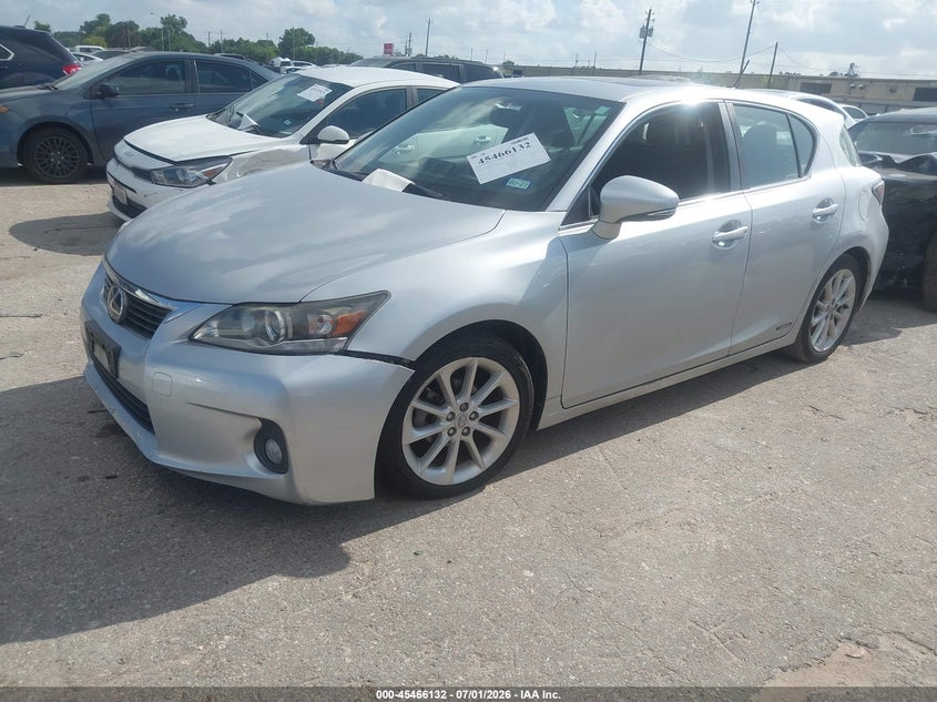 2013 Lexus Ct VIN JTHKD5BH6D2155268 IAAI salvage auction — ELECTRICAL, Salvage (Texas), sold $2,050 on 2026-07-15 (photo 2)