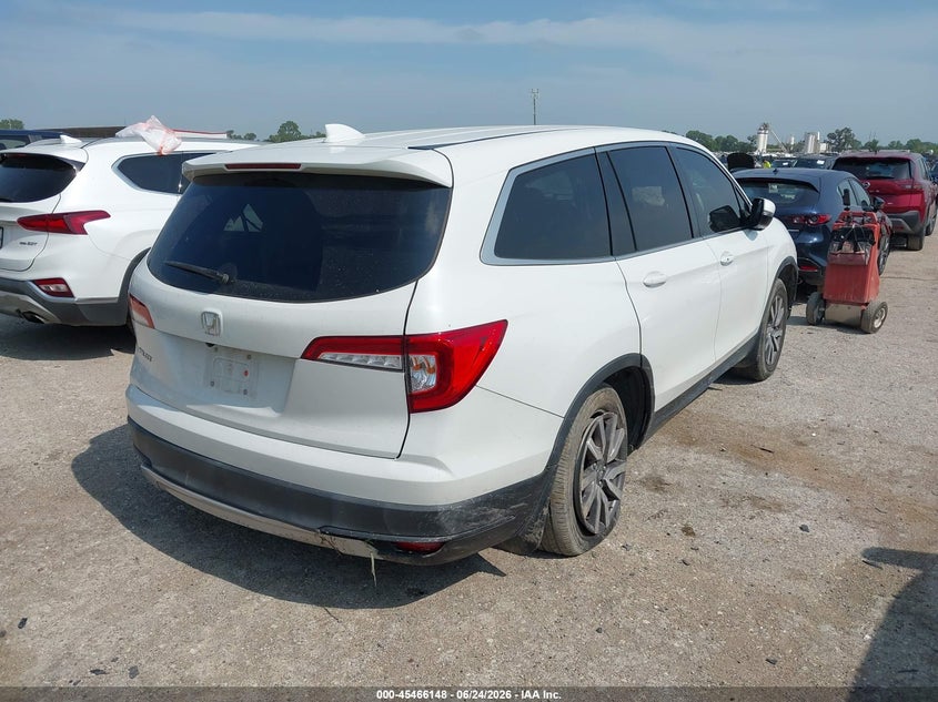 2021 Honda Pilot VIN 5FNYF5H58MB027906 IAAI salvage auction — LEFT & RIGHT, Salvage (Texas), sold $7,500 on 2026-07-24 (photo 4)