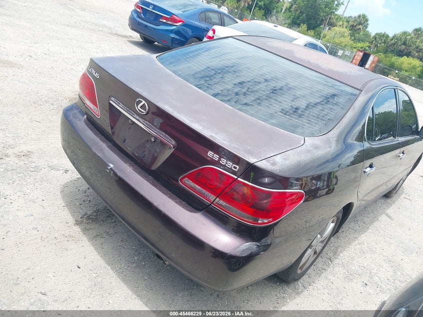 2006 Lexus Es 330 VIN JTHBA30G665171219 IAAI salvage auction — NORMAL WEAR, Clear (Florida), sold $375 on 2026-07-22 (photo 4)