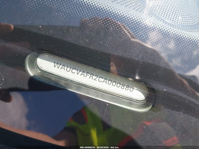 2012 Audi S5 VIN WAUCVAFR2CA000880 IAAI salvage auction — NORMAL WEAR, Clear (Michigan), sold $900 on 2026-07-14 (photo 9)