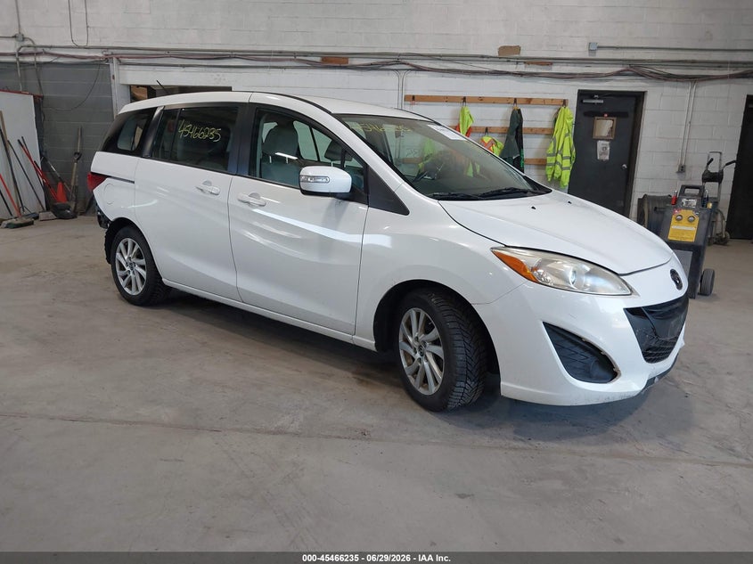 2013 Mazda 5 VIN JM1CW2BL8D0150474 IAAI salvage auction — REAR END, Mv-907A (New York), sold $1,300 on 2026-07-10 (photo 1)