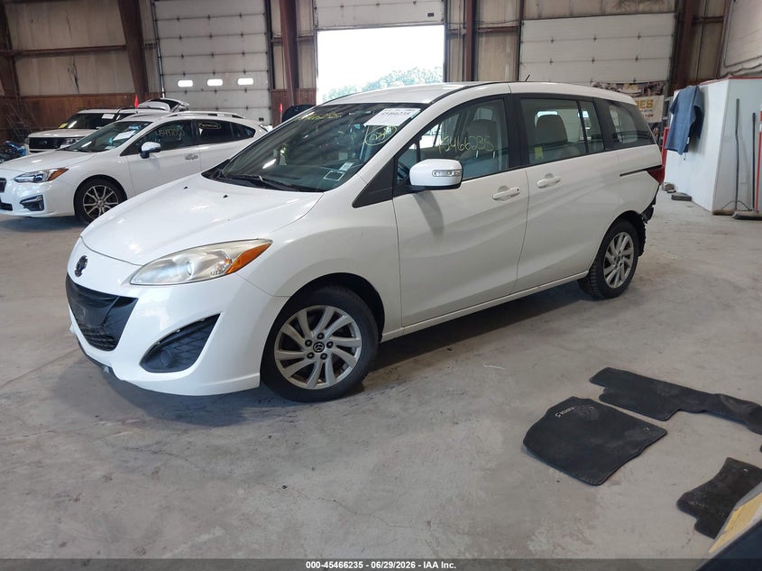2013 Mazda 5 VIN JM1CW2BL8D0150474 IAAI salvage auction — REAR END, Mv-907A (New York), sold $1,300 on 2026-07-10 (photo 2)