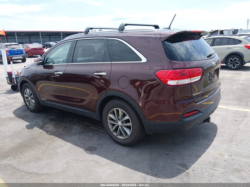 2017 Kia Sorento VIN 5XYPGDA53HG327915 IAAI salvage auction — FRONT END, Clear (Pennsylvania), sold $3,100 on 2026-07-15 (photo 3)