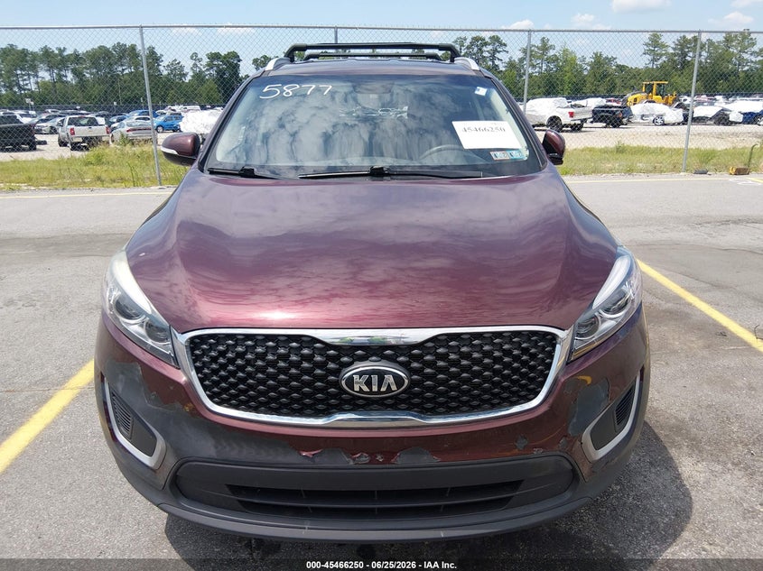 2017 Kia Sorento VIN 5XYPGDA53HG327915 IAAI salvage auction — FRONT END, Clear (Pennsylvania), sold $3,100 on 2026-07-15 (photo 6)