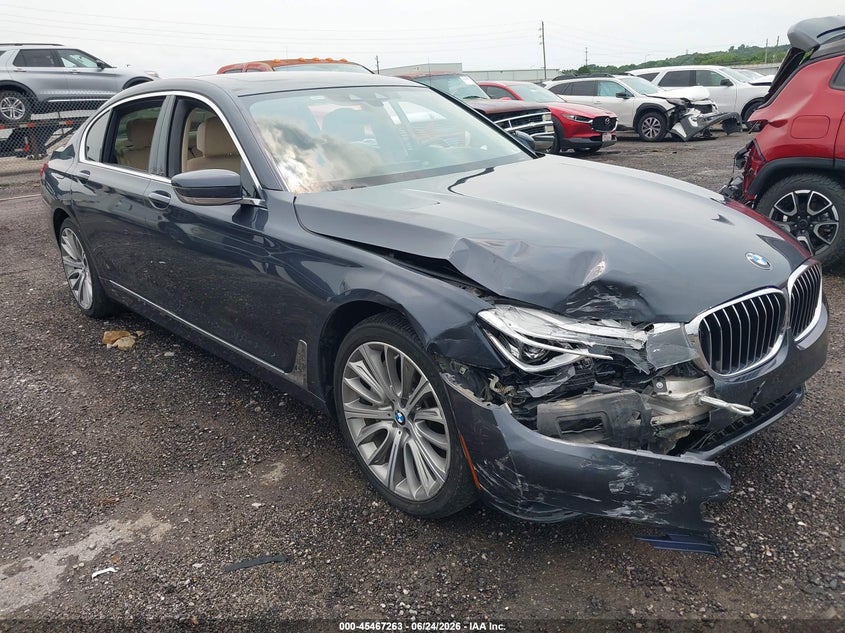 2016 BMW 7er VIN WBA7F2C51GG420008 IAAI salvage auction — LEFT SIDE, Salvage (Oklahoma), sold $1,500 on 2026-07-28 (photo 1)