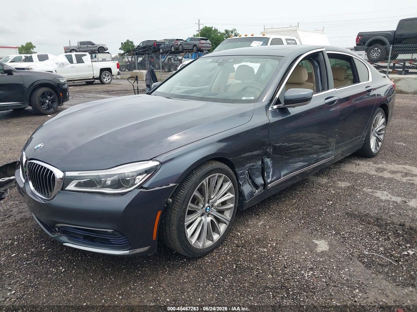 2016 BMW 7er VIN WBA7F2C51GG420008 IAAI salvage auction — LEFT SIDE, Salvage (Oklahoma), sold $1,500 on 2026-07-28 (photo 2)