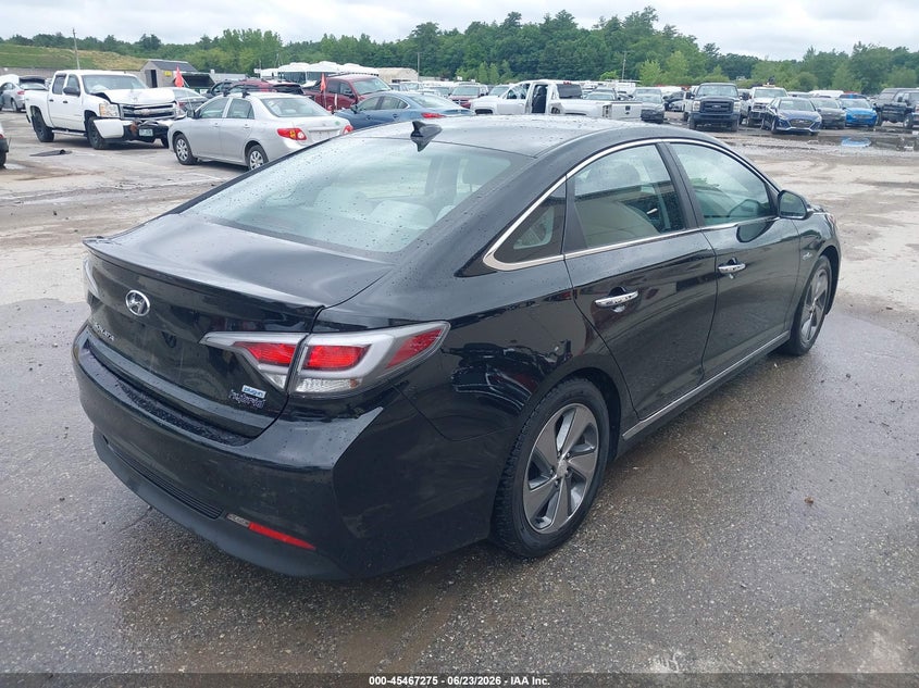 2017 Hyundai Sonata hybrid VIN KMHE14L22HA066123 IAAI salvage auction — ALL OVER, Sf97 (New Hampshire), sold $8,300 on 2026-07-23 (photo 4)