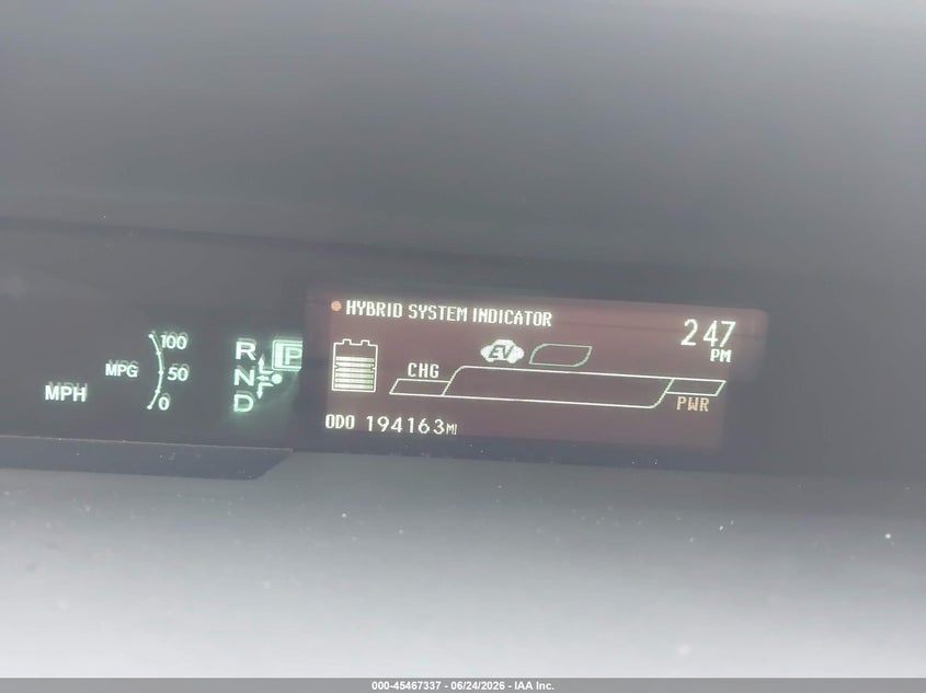 2012 Toyota Prius VIN JTDKN3DU1C5492036 IAAI salvage auction — FRONT END, Salvage (California), sold $975 on 2026-07-27 (photo 7)