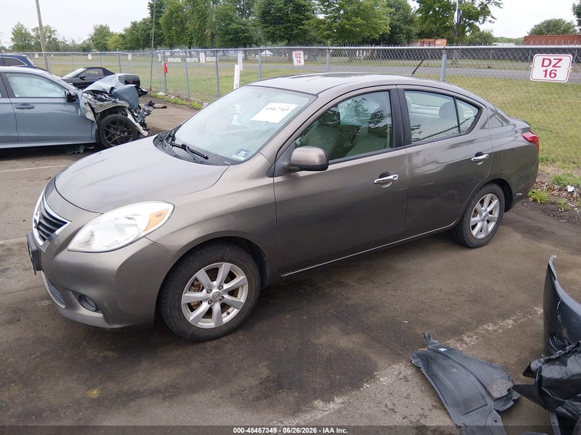 2012 Nissan Versa VIN 3N1CN7AP6CL819530 IAAI salvage auction — SIDE, Salvage Title, sold $300 on 2026-07-19 (photo 2)