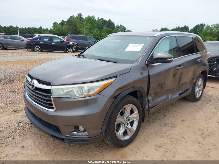 2016 Toyota Highlander VIN 5TDDKRFHXGS248213 IAAI salvage auction — LEFT SIDE, Salvage Title, sold $6,200 on 2026-07-30 (photo 2)