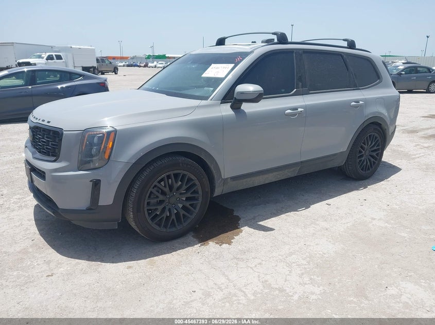 2021 Kia Telluride VIN 5XYP3DHC8MG130197 IAAI salvage auction — HAIL, Wait Title, sold $8,000 on 2026-08-26 (photo 2)
