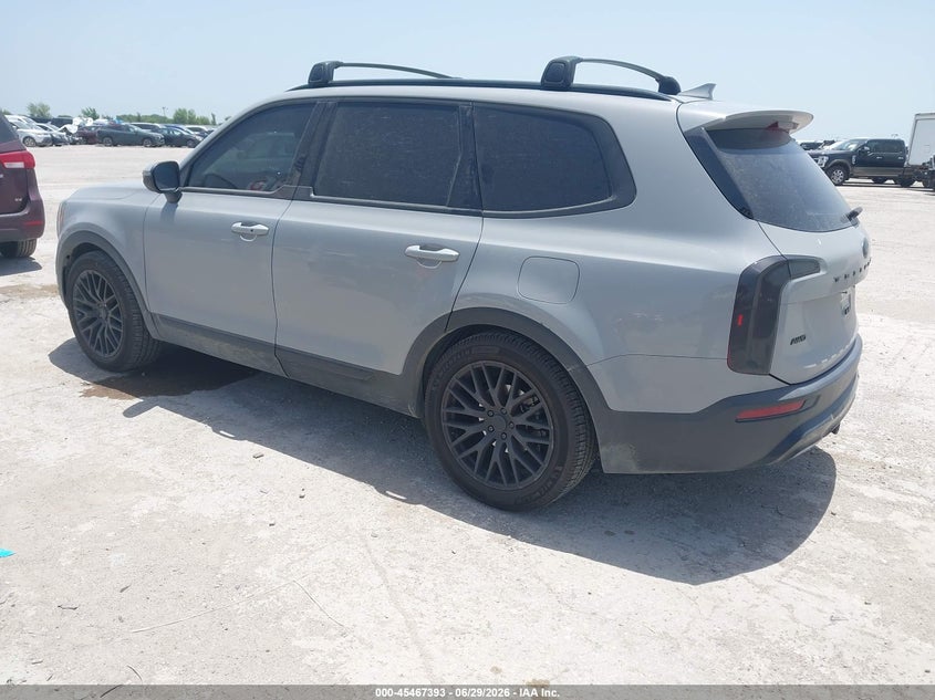 2021 Kia Telluride VIN 5XYP3DHC8MG130197 IAAI salvage auction — HAIL, Wait Title, sold $8,000 on 2026-08-26 (photo 3)