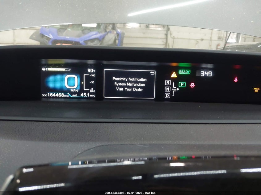 2016 Toyota Prius VIN JTDKBRFU5G3510791 IAAI salvage auction — FRONT END, Salvage (Pennsylvania), sold $2,725 on 2026-07-30 (photo 7)