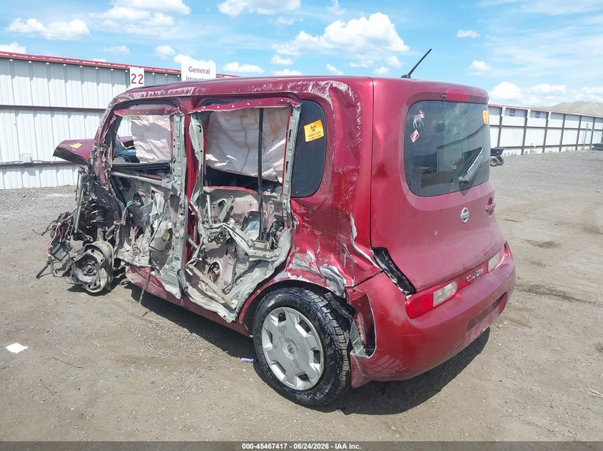 2012 Nissan Cube VIN JN8AZ2KR1CT255653 IAAI salvage auction — ROLLOVER, Salvage Title, sold $100 on 2026-07-14 (photo 3)