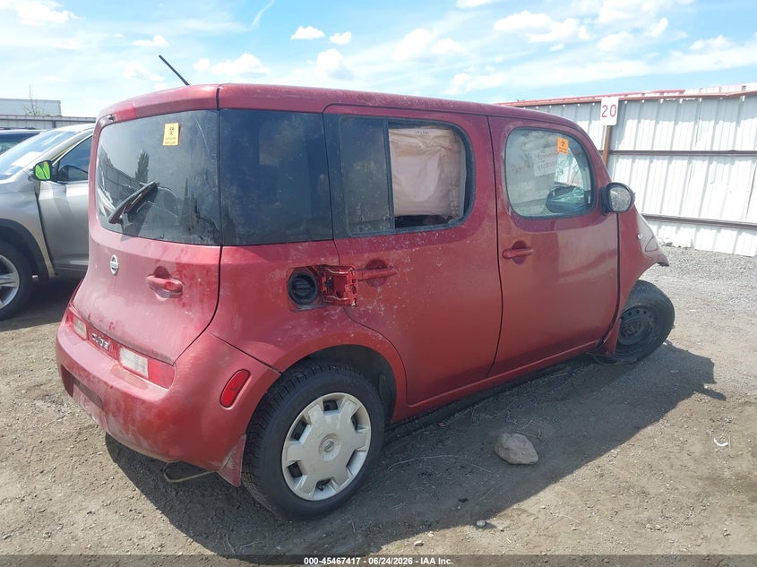 2012 Nissan Cube VIN JN8AZ2KR1CT255653 IAAI salvage auction — ROLLOVER, Salvage Title, sold $100 on 2026-07-14 (photo 4)