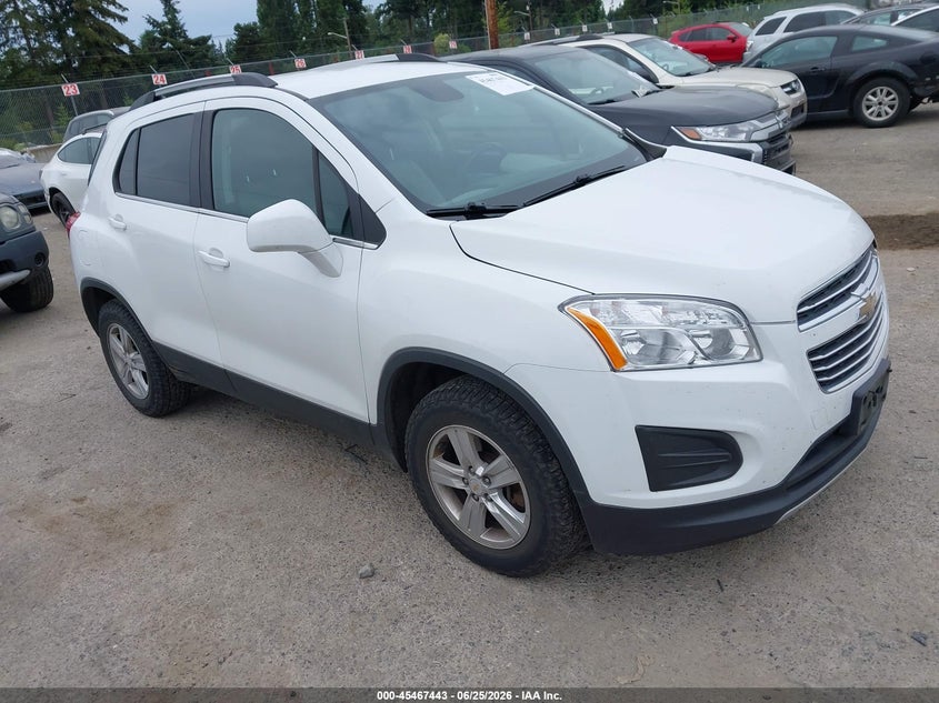 2016 Chevrolet Trax VIN KL7CJPSB5GB628570 IAAI salvage auction — FRONT END, Bill Of Sale (Washington), sold $775 on 2026-07-15 (photo 1)