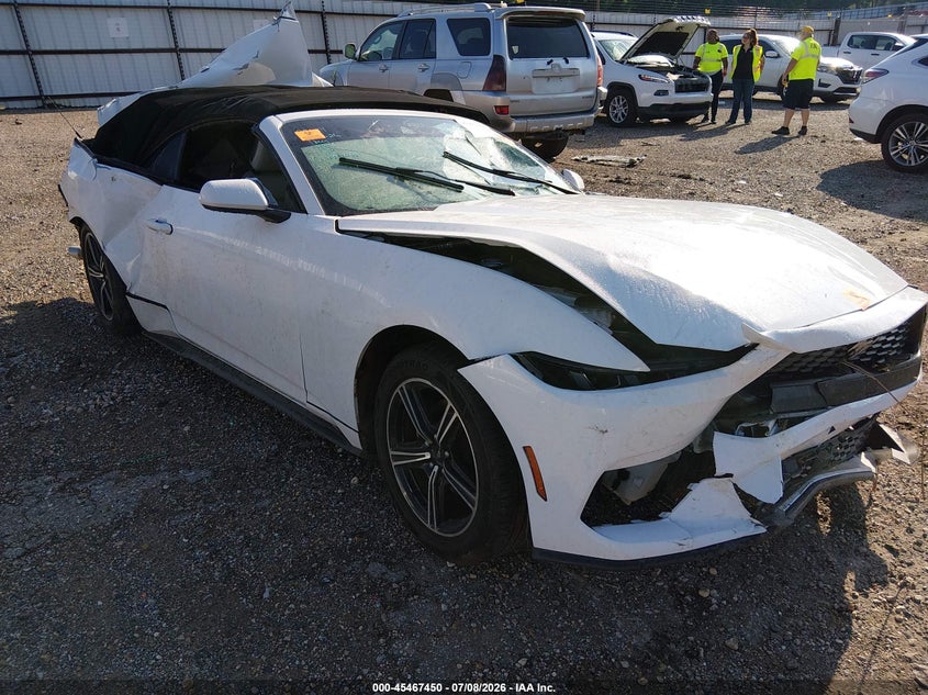 2024 Ford Mustang VIN 1FAGP8UH4R5120401 IAAI salvage auction — Rear, Salvage, sold $1,350 on 2026-10-12 (photo 1)