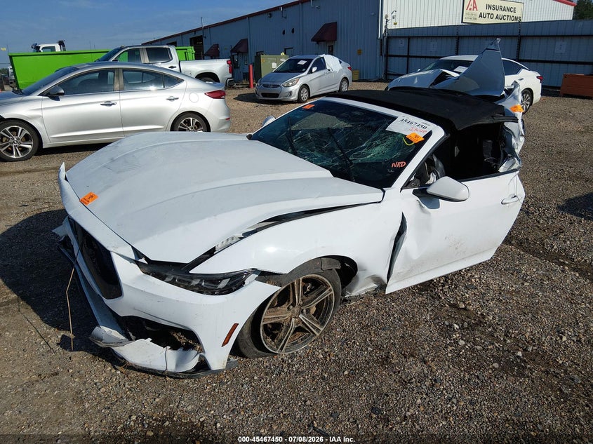 2024 Ford Mustang VIN 1FAGP8UH4R5120401 IAAI salvage auction — Rear, Salvage, sold $1,350 on 2026-10-12 (photo 2)