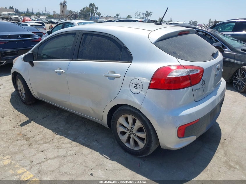 2016 Kia Rio VIN KNADN5A37G6677690 IAAI salvage auction — UNKNOWN, Salvage Title - Dealer (California), sold $800 on 2026-07-15 (photo 3)