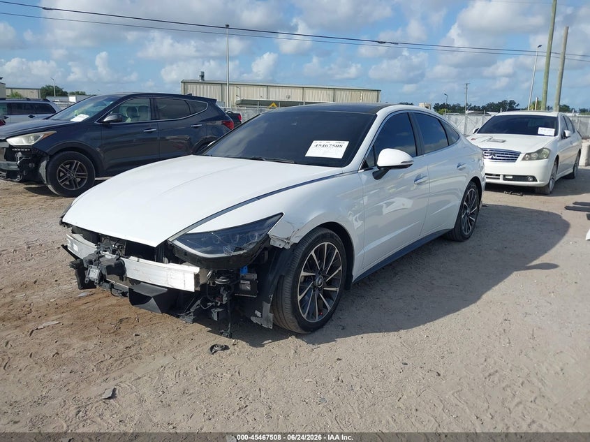 2021 Hyundai Sonata VIN 5NPEH4J22MH117268 IAAI salvage auction — FRONT END, Certificate Of Destruction (Florida), sold $7,100 on 2026-07-28 (photo 2)