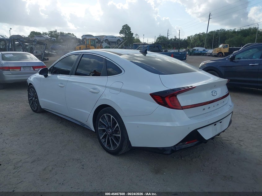 2021 Hyundai Sonata VIN 5NPEH4J22MH117268 IAAI salvage auction — FRONT END, Certificate Of Destruction (Florida), sold $7,100 on 2026-07-28 (photo 3)
