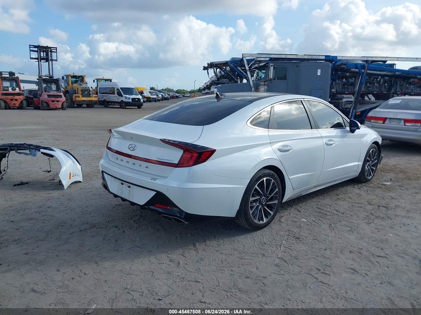 2021 Hyundai Sonata VIN 5NPEH4J22MH117268 IAAI salvage auction — FRONT END, Certificate Of Destruction (Florida), sold $7,100 on 2026-07-28 (photo 4)